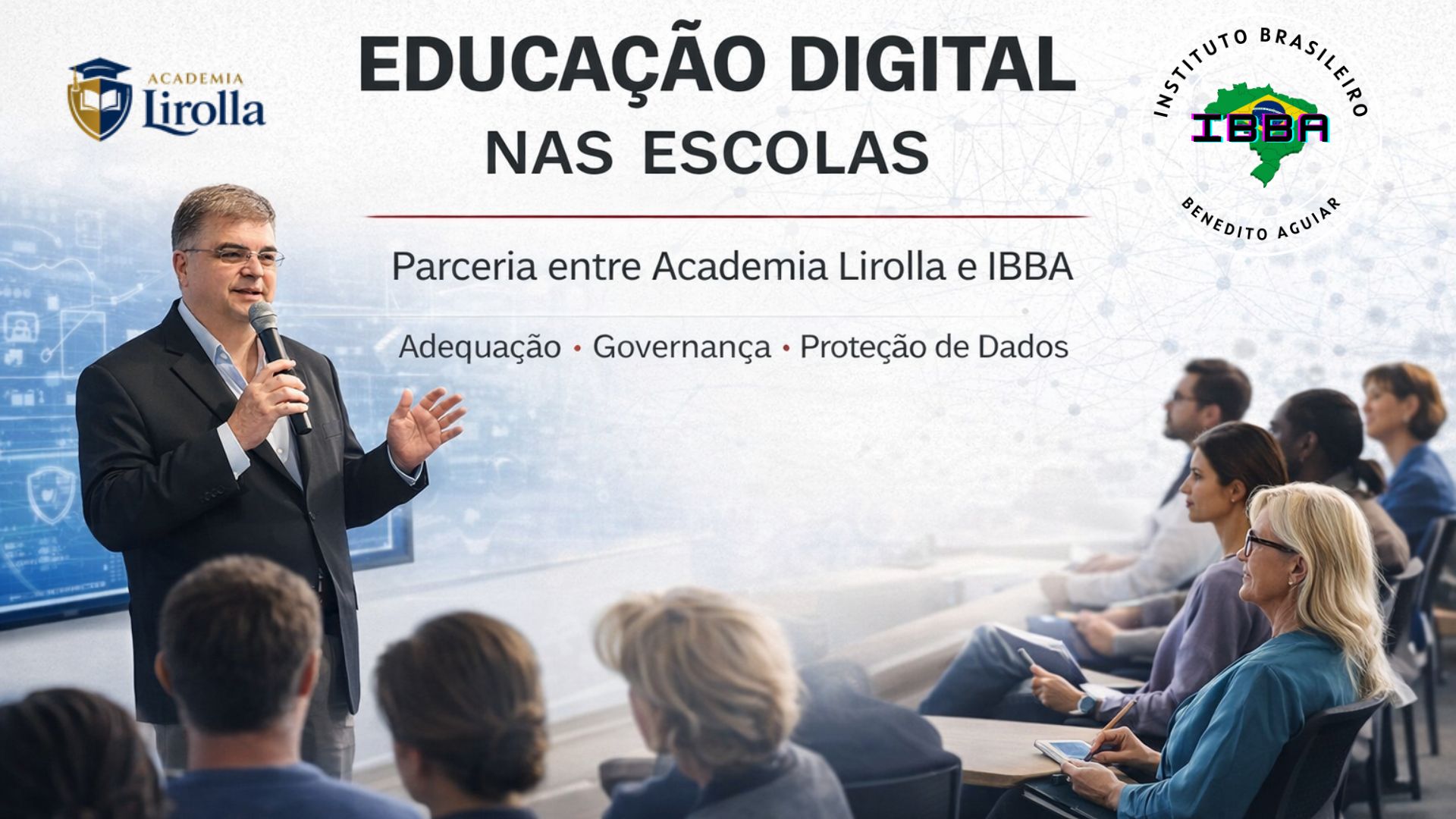 Academia Lirolla e Instituto Brasileiro Benedito Aguiar firmam parceria para levar Educação Digital a instituições de ensino